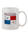 Panama Flag Inspired 11 oz Coffee Mug - TooLoud-11 OZ Coffee Mug-TooLoud-White-Davson Sales