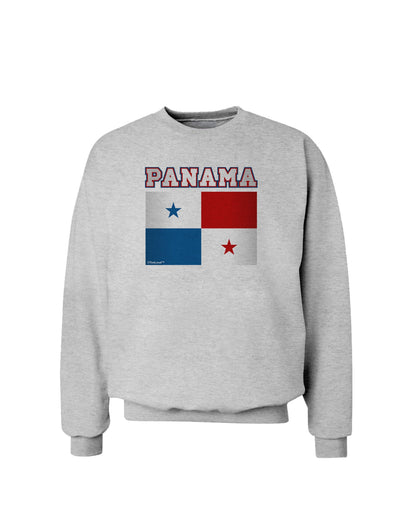 Panama Flag Sweatshirt-Sweatshirt-TooLoud-AshGray-Small-Davson Sales