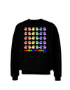 Pandamonium Rainbow Pandas Adult Dark Sweatshirt by TooLoud-Sweatshirts-TooLoud-Black-Small-Davson Sales