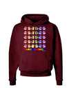 Pandamonium Rainbow Pandas Dark Hoodie Sweatshirt by TooLoud-Hoodie-TooLoud-Maroon-Small-Davson Sales