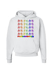 Pandamonium Rainbow Pandas Hoodie Sweatshirt by TooLoud-Hoodie-TooLoud-White-Small-Davson Sales