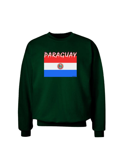 Paraguay Flag Dark Adult Dark Sweatshirt-Sweatshirt-TooLoud-Deep-Forest-Green-Small-Davson Sales