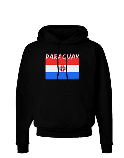 Paraguay Flag Dark Dark Hoodie Sweatshirt-Hoodie-TooLoud-Black-Small-Davson Sales