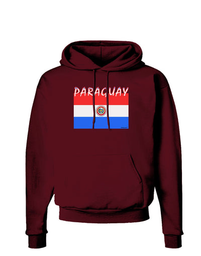 Paraguay Flag Dark Dark Hoodie Sweatshirt-Hoodie-TooLoud-Maroon-Small-Davson Sales