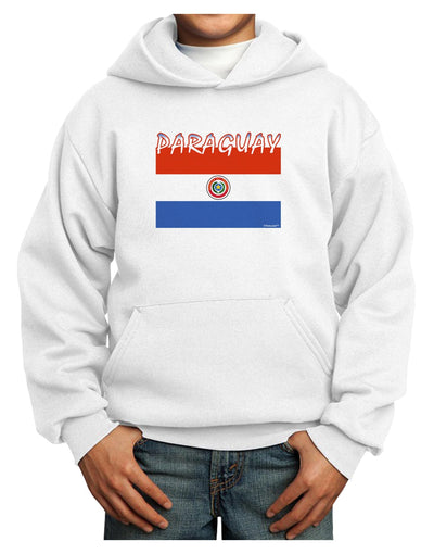 Paraguay Flag Youth Hoodie Pullover Sweatshirt-Youth Hoodie-TooLoud-White-XS-Davson Sales