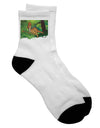 Parasaurolophus Walkeri Adult Short Socks - A Stylish Choice for the Fashion-forward Shopper - TooLoud-Socks-TooLoud-White-Ladies-4-6-Davson Sales
