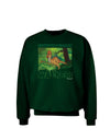 Parasaurolophus Walkeri - With Name Adult Dark Sweatshirt-Sweatshirts-TooLoud-Deep-Forest-Green-Small-Davson Sales