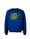 Parasaurolophus Walkeri - With Name Adult Dark Sweatshirt-Sweatshirts-TooLoud-Deep-Royal-Blue-Small-Davson Sales