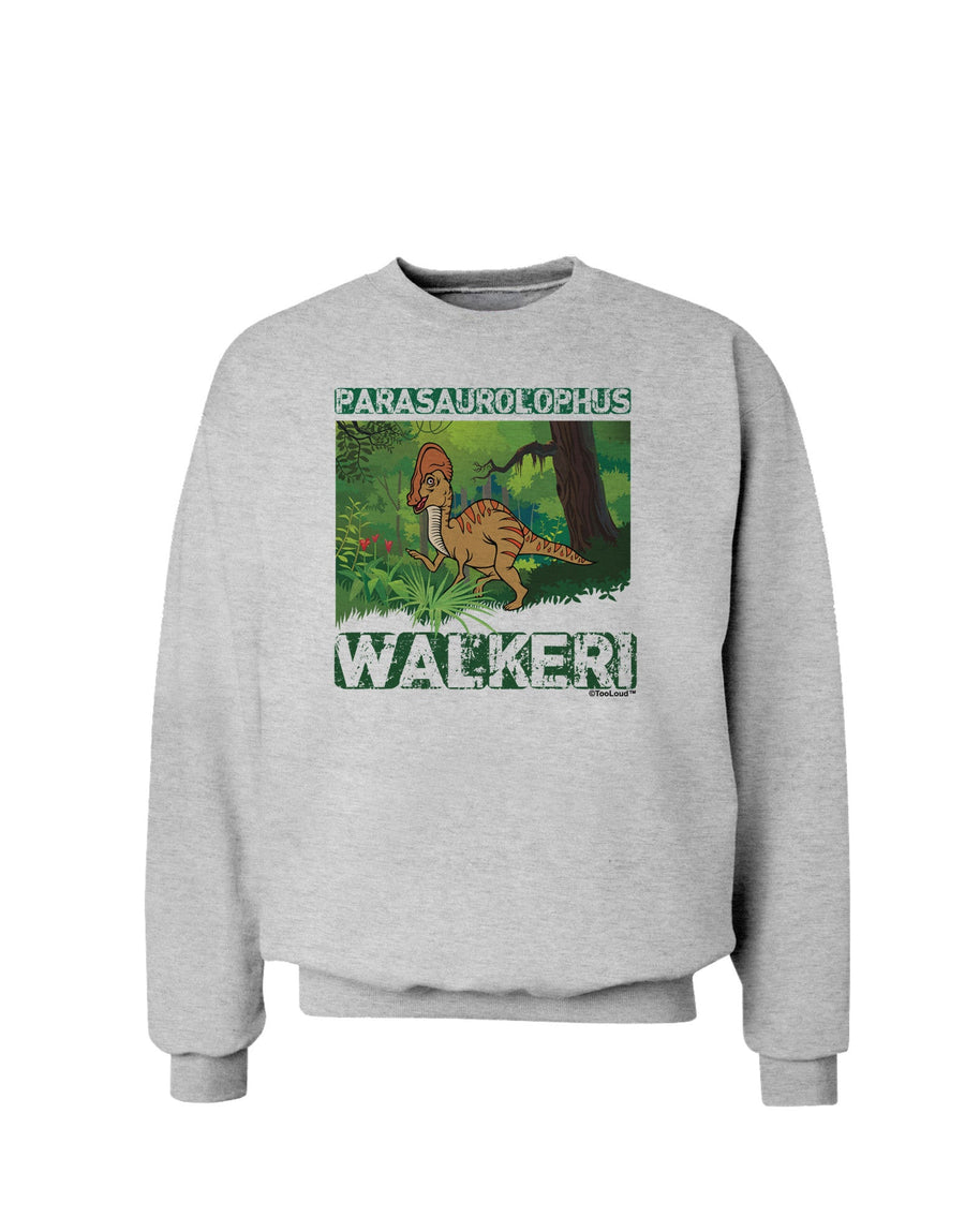 Parasaurolophus Walkeri - With Name Sweatshirt-Sweatshirts-TooLoud-White-Small-Davson Sales