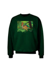 Parasaurolophus Walkeri - Without Name Adult Dark Sweatshirt-Sweatshirts-TooLoud-Deep-Forest-Green-Small-Davson Sales