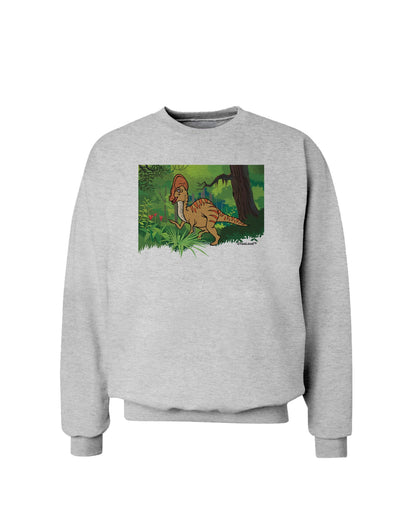 Parasaurolophus Walkeri - Without Name Sweatshirt-Sweatshirts-TooLoud-AshGray-Small-Davson Sales