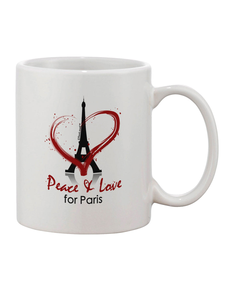 Parisian-inspired 11 oz Coffee Mug - Perfect for Peace & Love - TooLoud-11 OZ Coffee Mug-TooLoud-White-Davson Sales