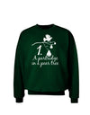 Partridge In A Pear Tree Text Adult Dark Sweatshirt-Sweatshirts-TooLoud-Deep-Forest-Green-Small-Davson Sales