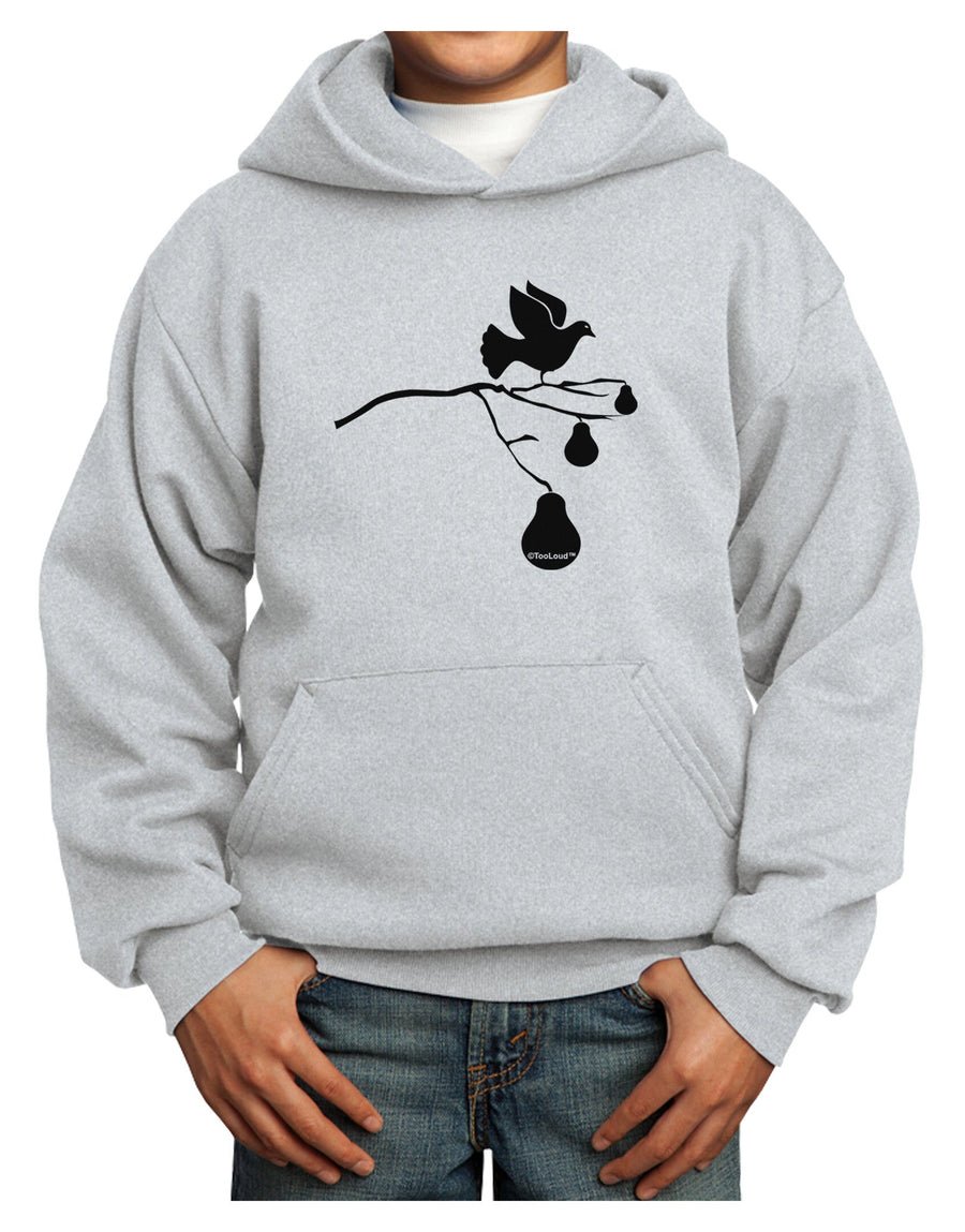 Partridge In A Pear Tree Youth Hoodie Pullover Sweatshirt-Youth Hoodie-TooLoud-White-XS-Davson Sales