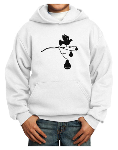 Partridge In A Pear Tree Youth Hoodie Pullover Sweatshirt-Youth Hoodie-TooLoud-White-XS-Davson Sales