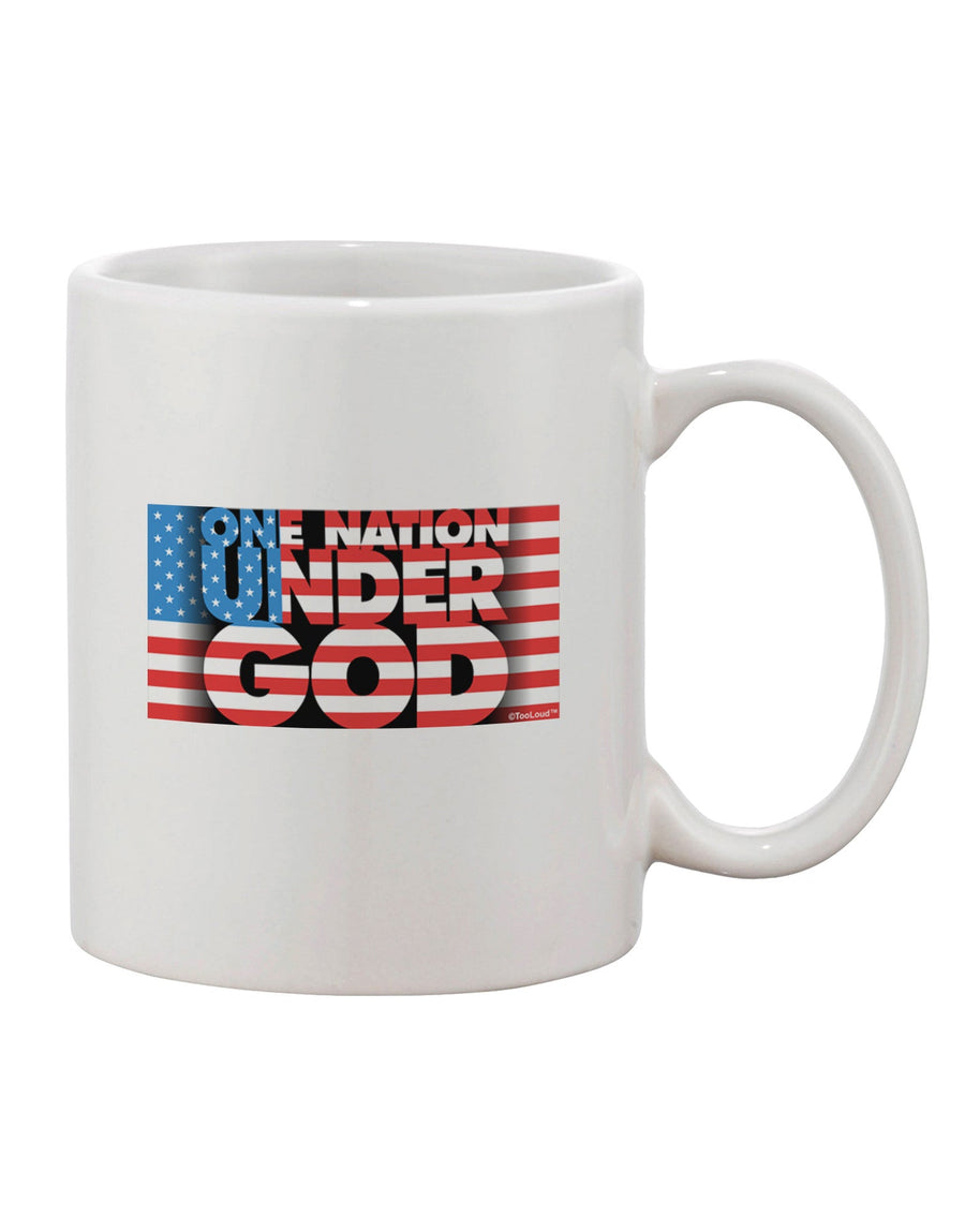 Patriotic 11 oz Coffee Mug - Expertly Crafted for True American Spirit - TooLoud-11 OZ Coffee Mug-TooLoud-White-Davson Sales