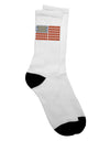Patriotic American Breakfast Flag Adult Crew Socks - A Delicious Blend of Bacon and Eggs - TooLoud-Socks-TooLoud-White-Ladies-4-6-Davson Sales