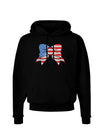 Patriotic Bow Dark Hoodie Sweatshirt-Hoodie-TooLoud-Black-Small-Davson Sales