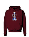 Patriotic Cat Dark Hoodie Sweatshirt by TooLoud-Hoodie-TooLoud-Maroon-Small-Davson Sales