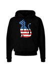 Patriotic Cat Design Dark Hoodie Sweatshirt by TooLoud-Hoodie-TooLoud-Black-Small-Davson Sales