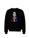 Patriotic Cat - USA Adult Dark Sweatshirt by TooLoud-Sweatshirts-TooLoud-Black-Small-Davson Sales