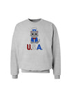 Patriotic Cat - USA Sweatshirt by TooLoud-Sweatshirts-TooLoud-AshGray-Small-Davson Sales