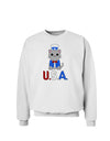 Patriotic Cat - USA Sweatshirt by TooLoud-Sweatshirts-TooLoud-White-Small-Davson Sales