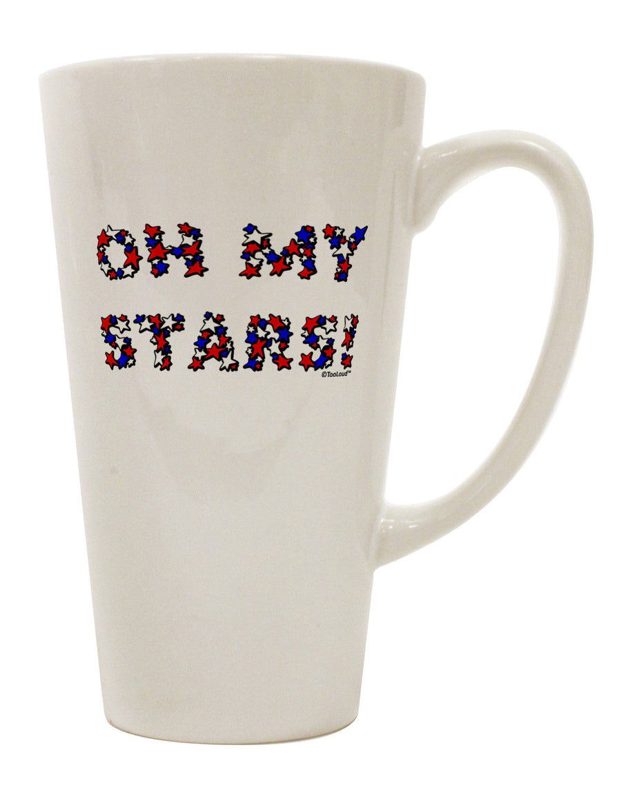 Patriotic Conical Latte Coffee Mug - Expertly Crafted by TooLoud-Conical Latte Mug-TooLoud-White-Davson Sales