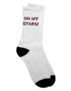 Patriotic Design Adult Crew Socks - A Stellar Addition to Your Ecommerce Collection by TooLoud-Socks-TooLoud-White-Ladies-4-6-Davson Sales