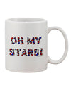 Patriotic Design Printed 11 oz Coffee Mug - Expertly Crafted by TooLoud-11 OZ Coffee Mug-TooLoud-White-Davson Sales