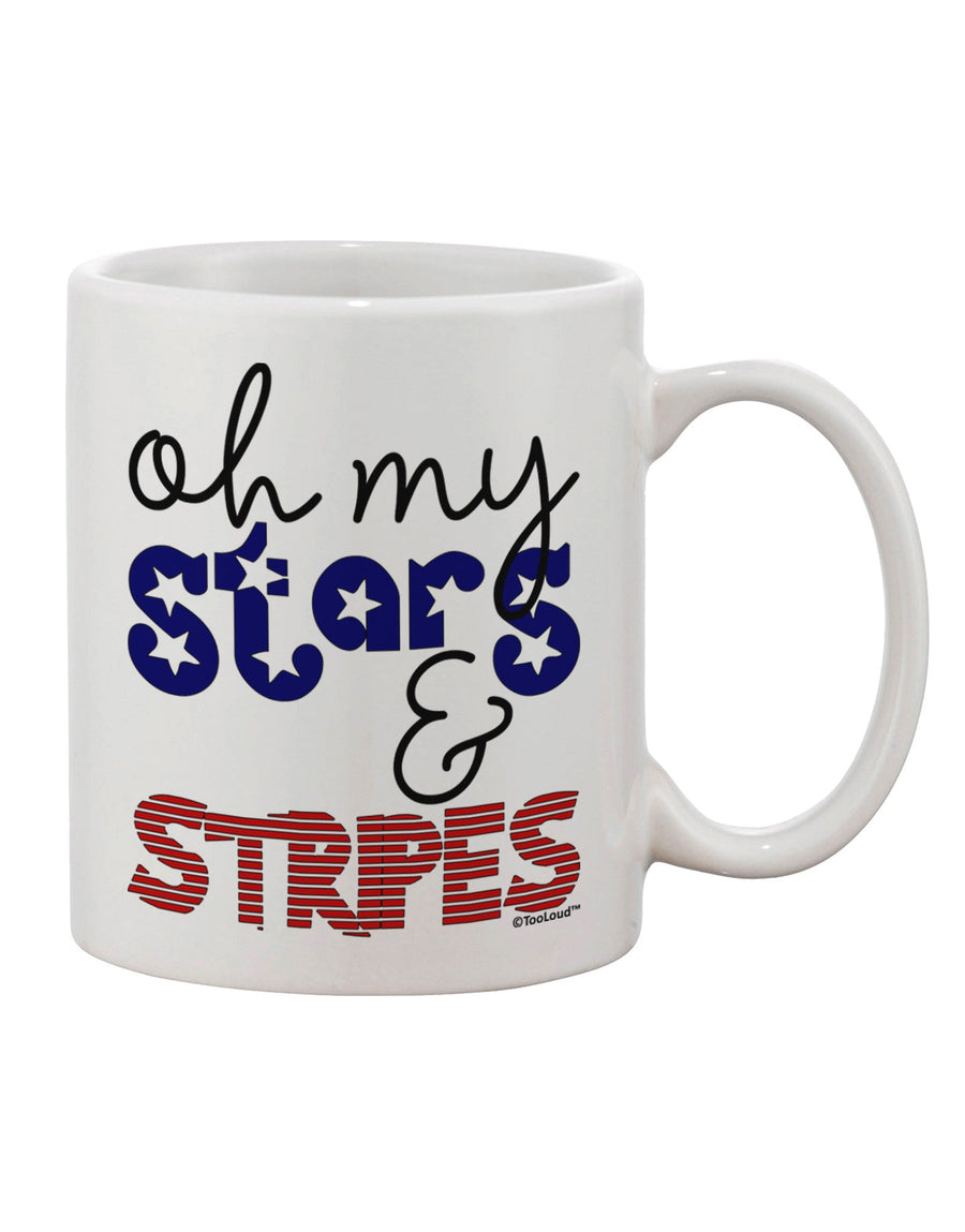 Patriotic Design Printed 11 oz Coffee Mug - Perfect for Celebrating with Style - TooLoud-11 OZ Coffee Mug-TooLoud-White-Davson Sales