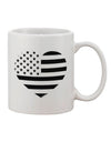 Patriotic Emblem - Exquisite Stamp Style 11 oz Coffee Mug by TooLoud-11 OZ Coffee Mug-TooLoud-White-Davson Sales