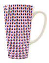 Patriotic Feline Design 16 oz Conical Latte Coffee Mug - TooLoud-Conical Latte Mug-TooLoud-White-Davson Sales