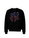 Patriotic Fireworks with Bursting Stars Adult Dark Sweatshirt by TooLoud-Sweatshirts-TooLoud-Black-Small-Davson Sales