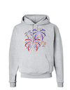 Patriotic Fireworks with Bursting Stars Hoodie Sweatshirt by TooLoud-Hoodie-TooLoud-AshGray-Small-Davson Sales