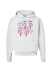 Patriotic Fireworks with Bursting Stars Hoodie Sweatshirt by TooLoud-Hoodie-TooLoud-White-Small-Davson Sales