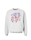 Patriotic Fireworks with Bursting Stars Sweatshirt by TooLoud-Sweatshirts-TooLoud-White-Small-Davson Sales