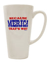 Patriotic Pride 16 Ounce Conical Latte Coffee Mug - TooLoud-Conical Latte Mug-TooLoud-White-Davson Sales