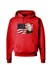 Patriotic USA Flag with Bald Eagle Dark Hoodie Sweatshirt by TooLoud-Hoodie-TooLoud-Red-Small-Davson Sales