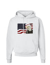 Patriotic USA Flag with Bald Eagle Hoodie Sweatshirt by TooLoud-Hoodie-TooLoud-White-Small-Davson Sales