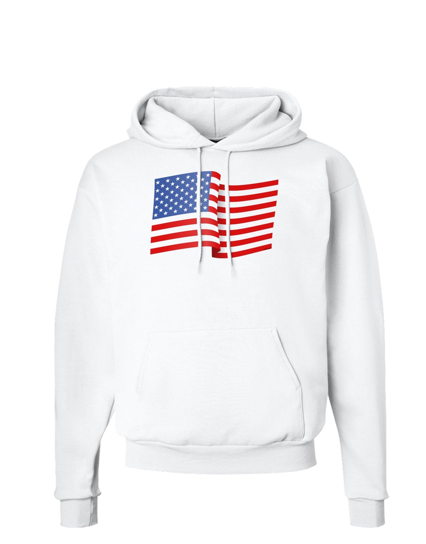 Patriotic Waving USA American Flag Hoodie Sweatshirt-Hoodie-TooLoud-White-Small-Davson Sales