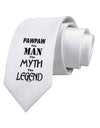 Pawpaw The Man The Myth The Legend Printed White Necktie by TooLoud
