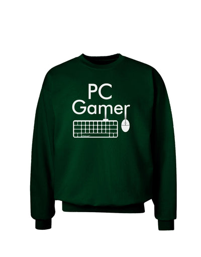 PC Gamer BnW Adult Dark Sweatshirt-Sweatshirts-TooLoud-Deep-Forest-Green-Small-Davson Sales