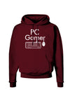 PC Gamer BnW Dark Hoodie Sweatshirt-Hoodie-TooLoud-Maroon-Small-Davson Sales