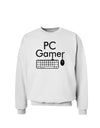 PC Gamer BnW Sweatshirt-Sweatshirts-TooLoud-White-Small-Davson Sales