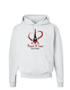 Peace & Love For Paris Hoodie Sweatshirt-Hoodie-TooLoud-White-Small-Davson Sales