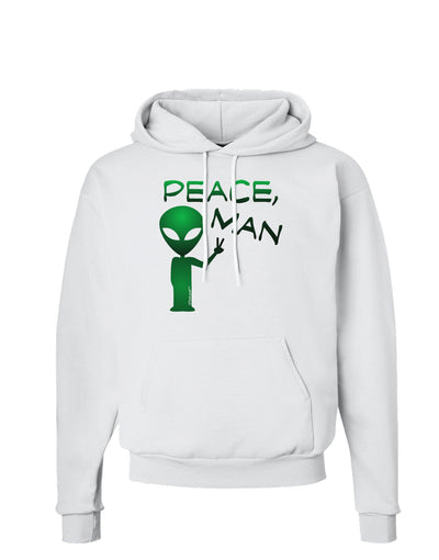 Peace Man Alien Hoodie Sweatshirt-Hoodie-TooLoud-White-Small-Davson Sales