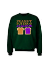 Peanut Butter and Jealous Adult Dark Sweatshirt by TooLoud-Sweatshirts-TooLoud-Deep-Forest-Green-Small-Davson Sales