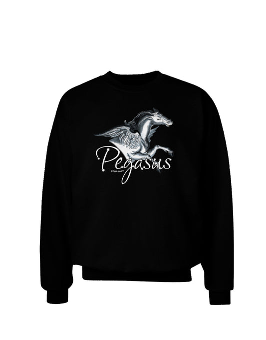 Pegasus Color Illustration Adult Dark Sweatshirt-Sweatshirts-TooLoud-Black-Small-Davson Sales