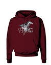 Pegasus Color Illustration Dark Hoodie Sweatshirt-Hoodie-TooLoud-Maroon-Small-Davson Sales